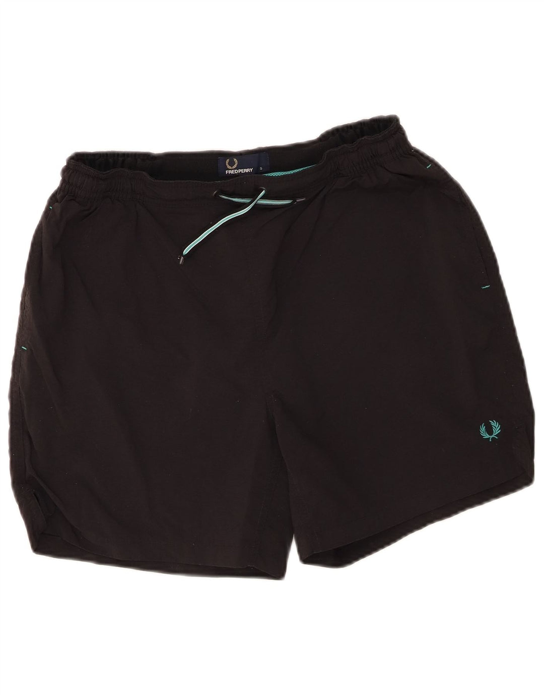 Fred Perry Badeshorts til mænd Små sorte polyamid