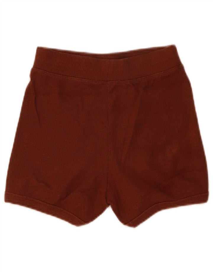 ZARA sportsshorts til kvinder Uk 8 Små brune bomuld