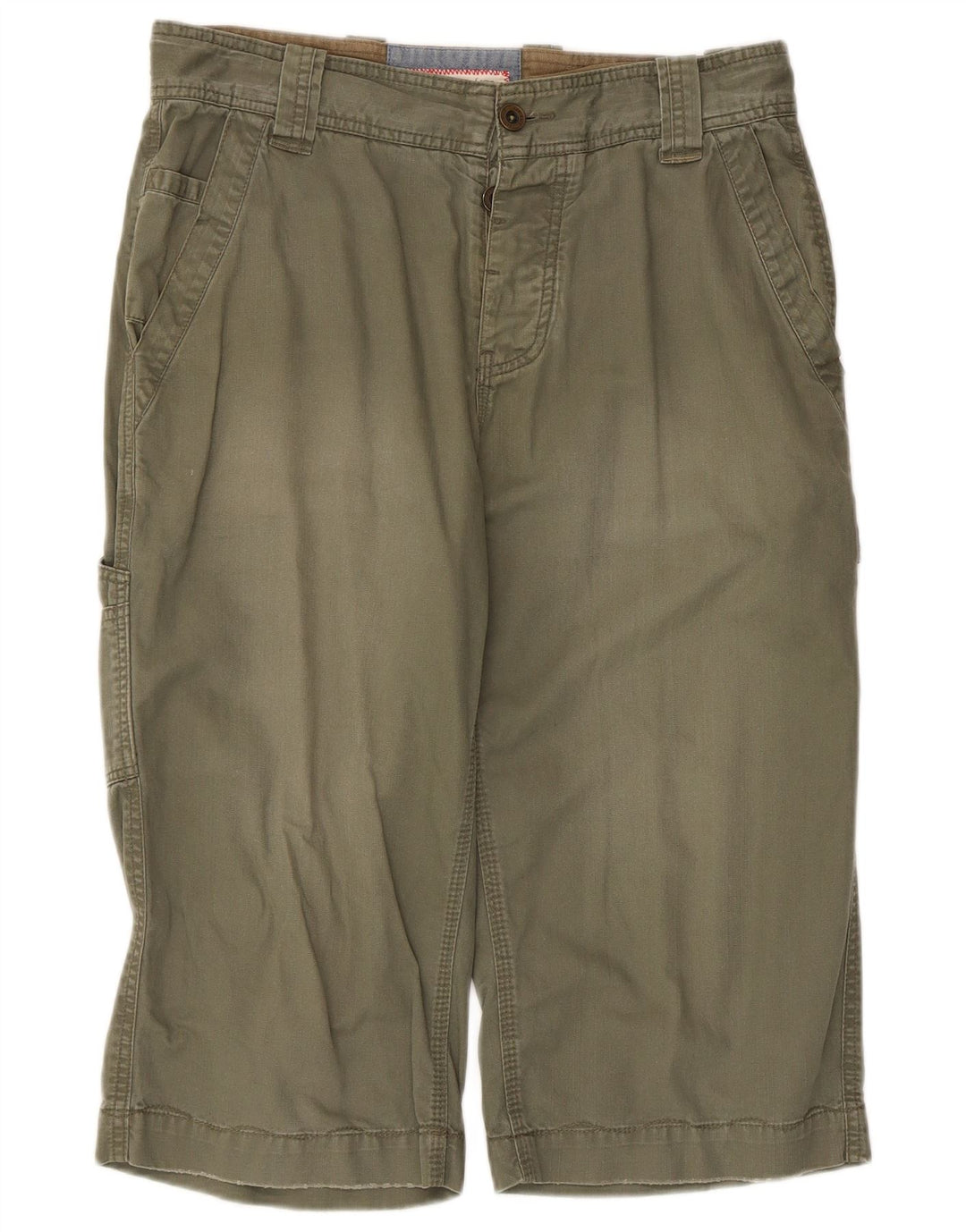 Fat Face Herre Cargo Bermuda Shorts W32 Medium Khaki Bomuld