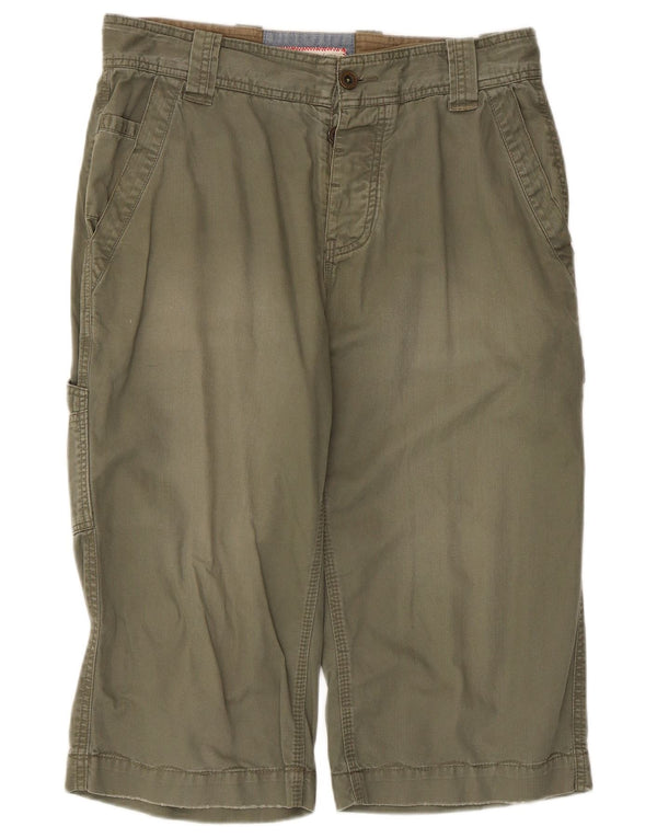 Fat Face Herre Cargo Bermuda Shorts W32 Medium Khaki Bomuld