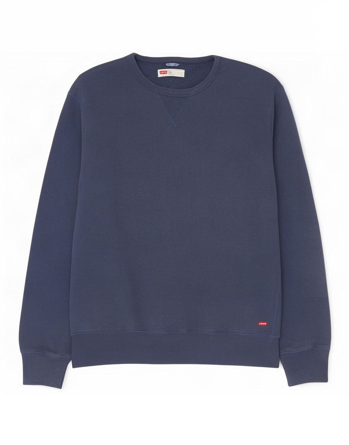 Levi's Herre Standard Fit Sweatshirt Jumper 2XL Marineblå Bomuld