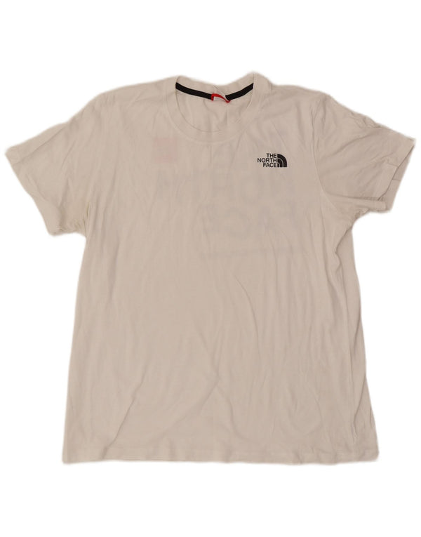 The North Face Dame Grafisk T-Shirt Top UK 16 Large White