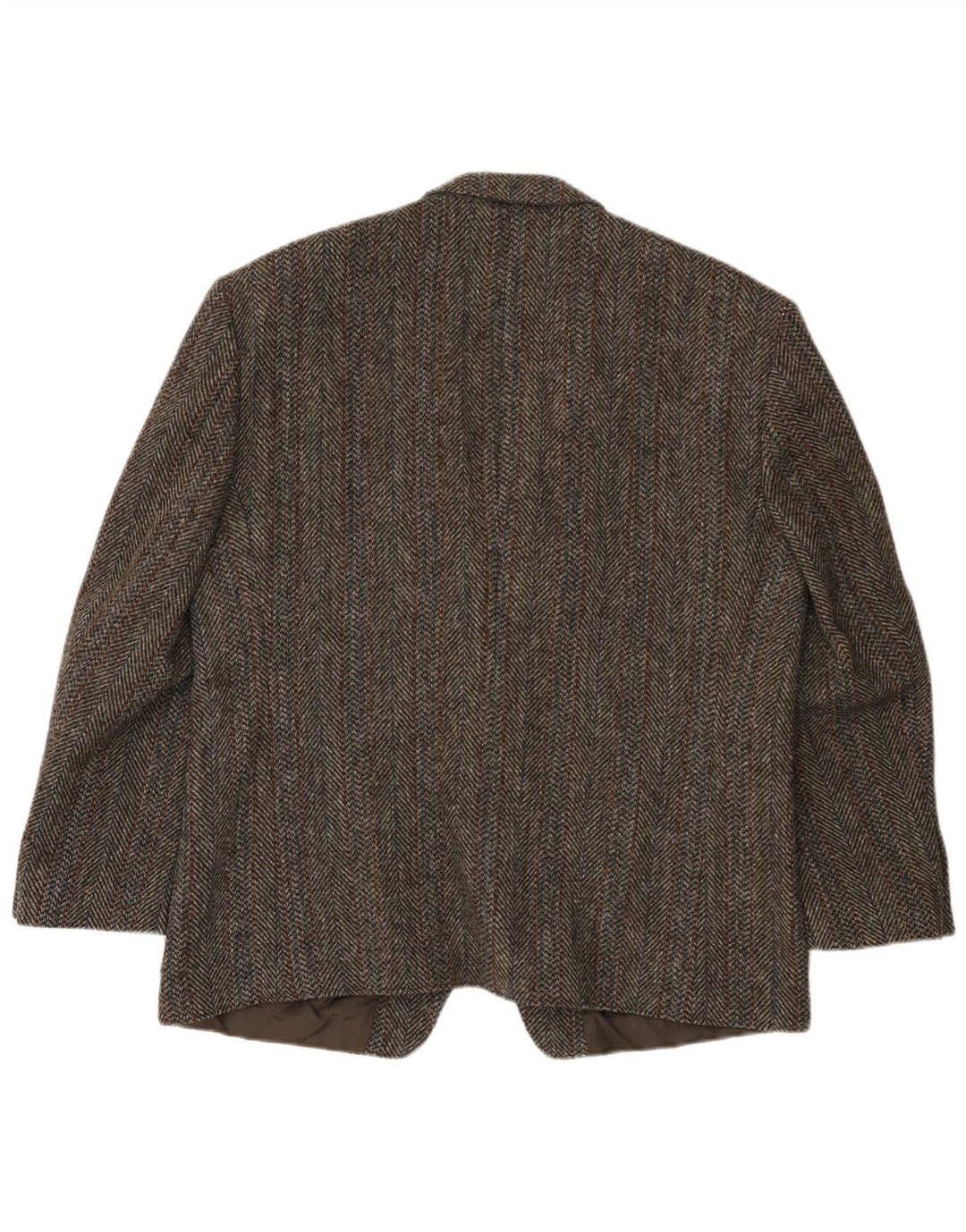 Harris Tweed Herre 2 Button Blazer Jacket UK 40 Large Brown Sildeben