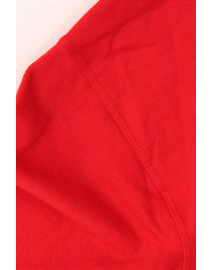 Champion Dame Sweatshirt med lynlås i Medium Rød Bomuld