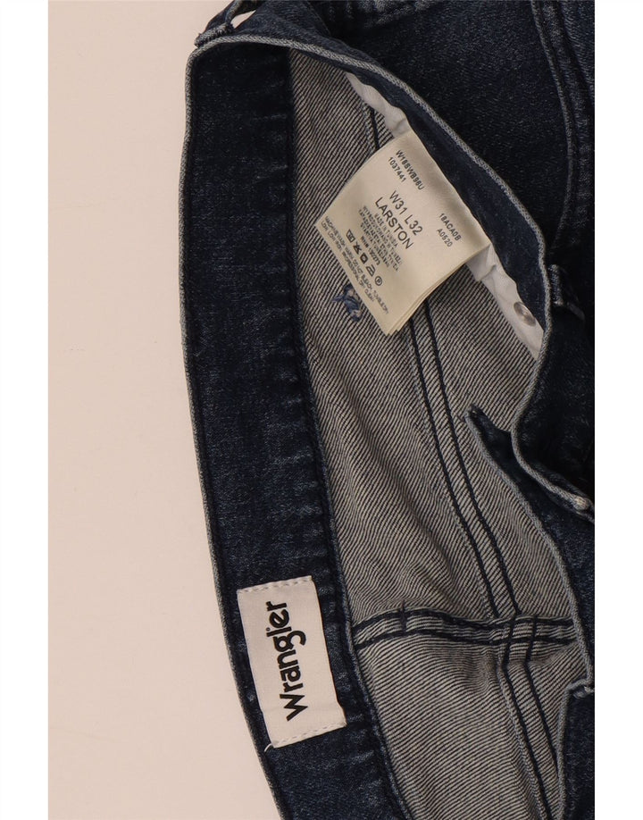 Wrangler Herre Larston Slim Jeans W31 L32 Blå Bomuld
