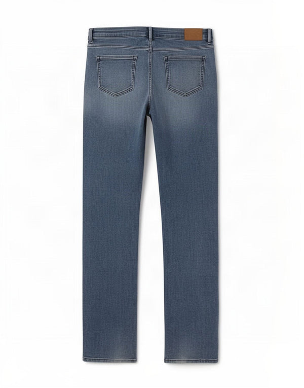 Marks & Spencer Dame The Sophia Straight Jeans UK 14 Medium W30 L32 Blå
