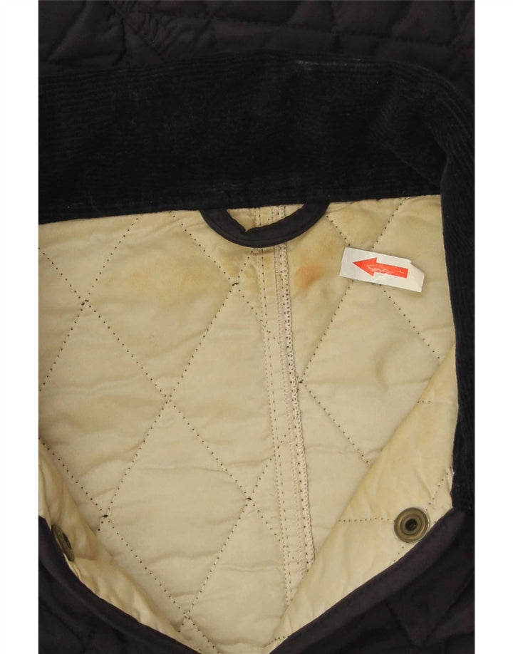 Barbour Quiltet jakke til kvinder UK 8 Lille marineblå polyamid