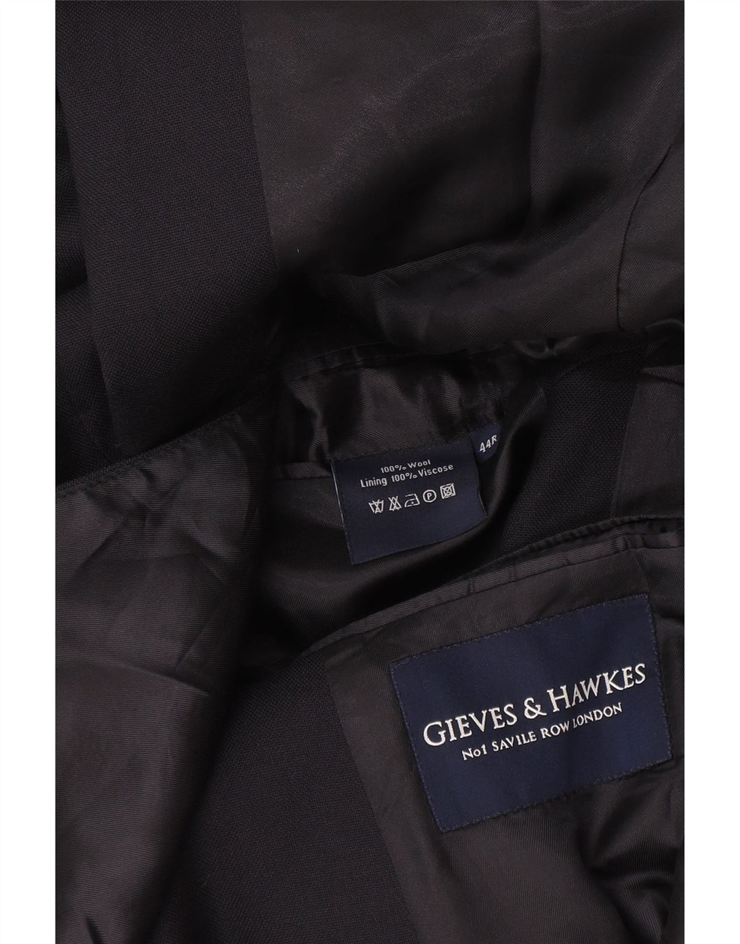 Gieves & Hawkes Herre 2-delt jakkesæt UK 44 2XL W38 L30 Navy Blue