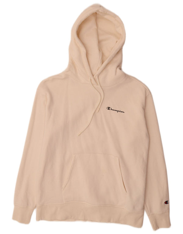 Champion Dame hættetrøje Jumper UK 10 Small Off White Bomuld