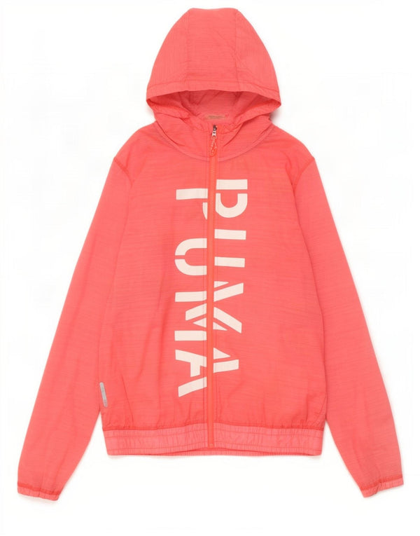 Puma Dame Grafisk Træningsdragt Topjakke UK 16 Stor Pink Nylon
