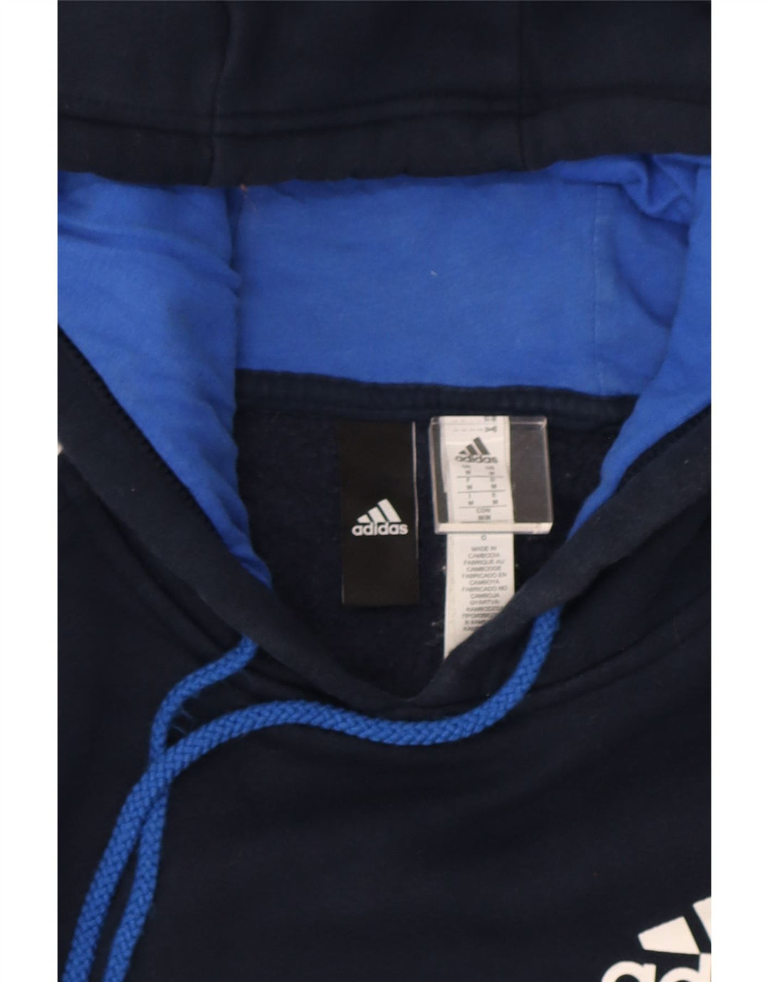 Adidas Herre hættetrøje Jumper Medium Marineblå Bomuld