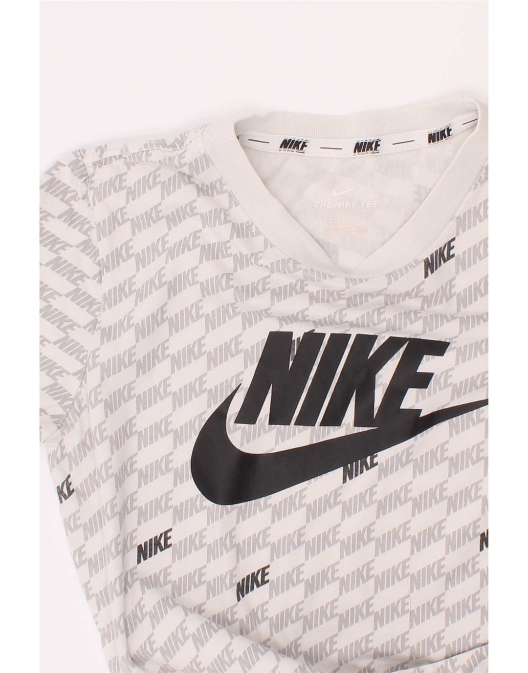 Nike Boys Grafisk T-Shirt Top 10-11 år Medium Hvid