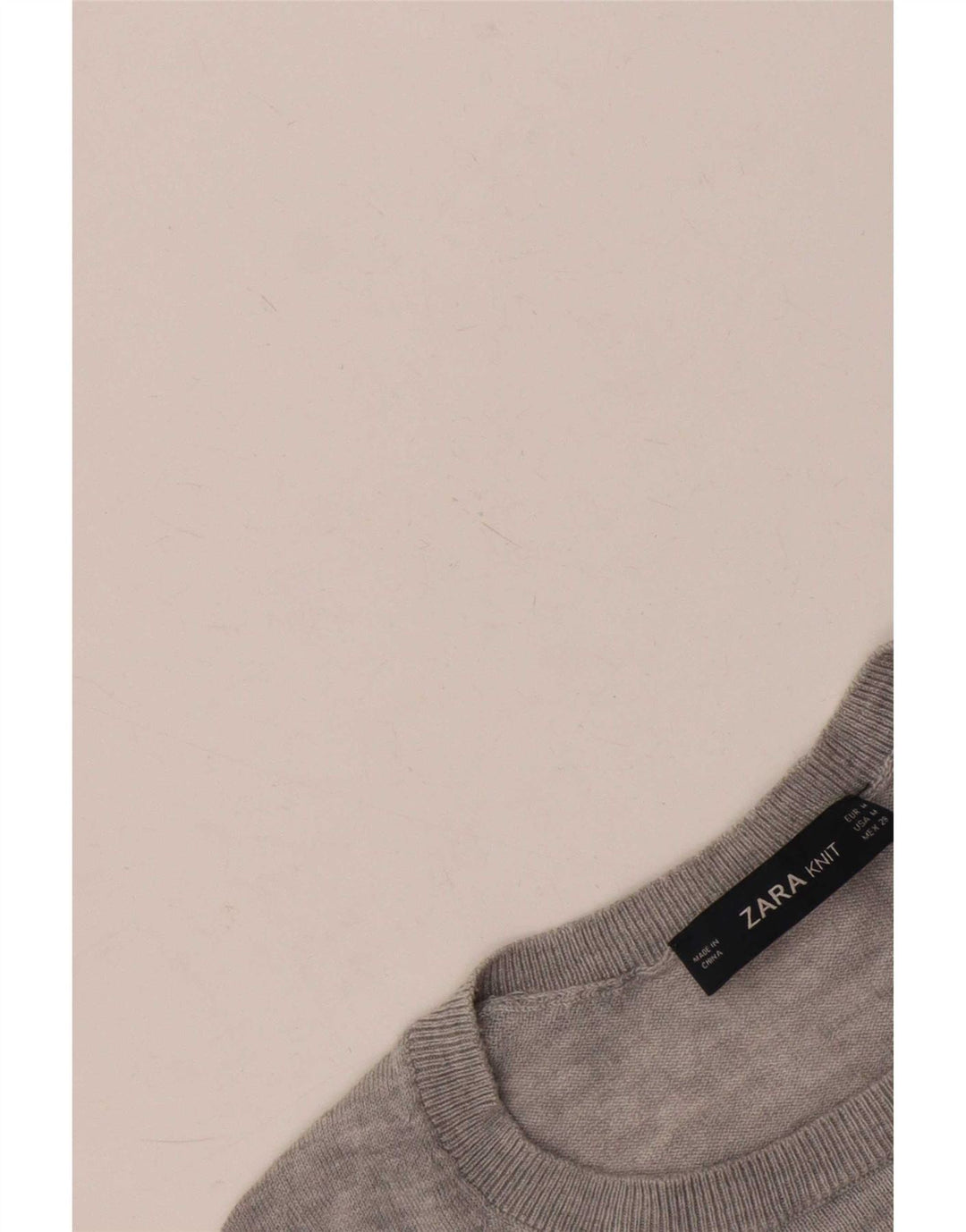 Zara Dame sweater med rund hals DK 14 Medium Grå