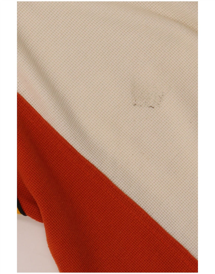 LOTTO Poloskjorte til mænd UK 36/38 Small White Colourblock Polyester