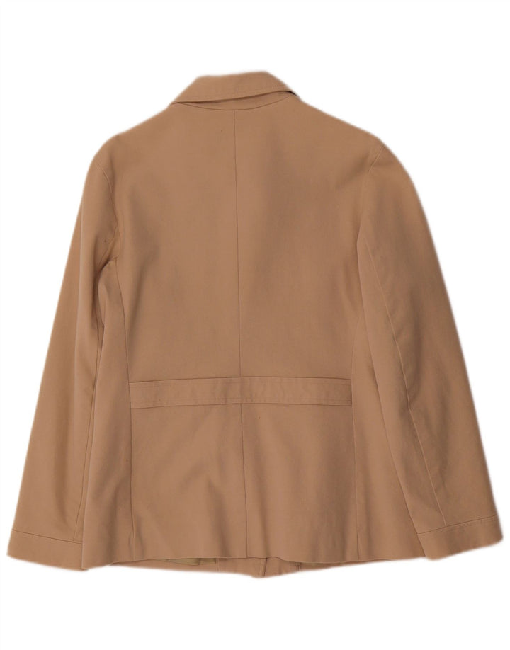 Gap Dame 5 Button Blazer Jacket UK 8 Small Beige Bomuld