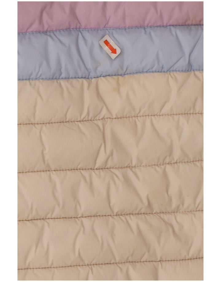 JOULES Polstret hættejakke til piger 7-8 år Hvid Colourblock