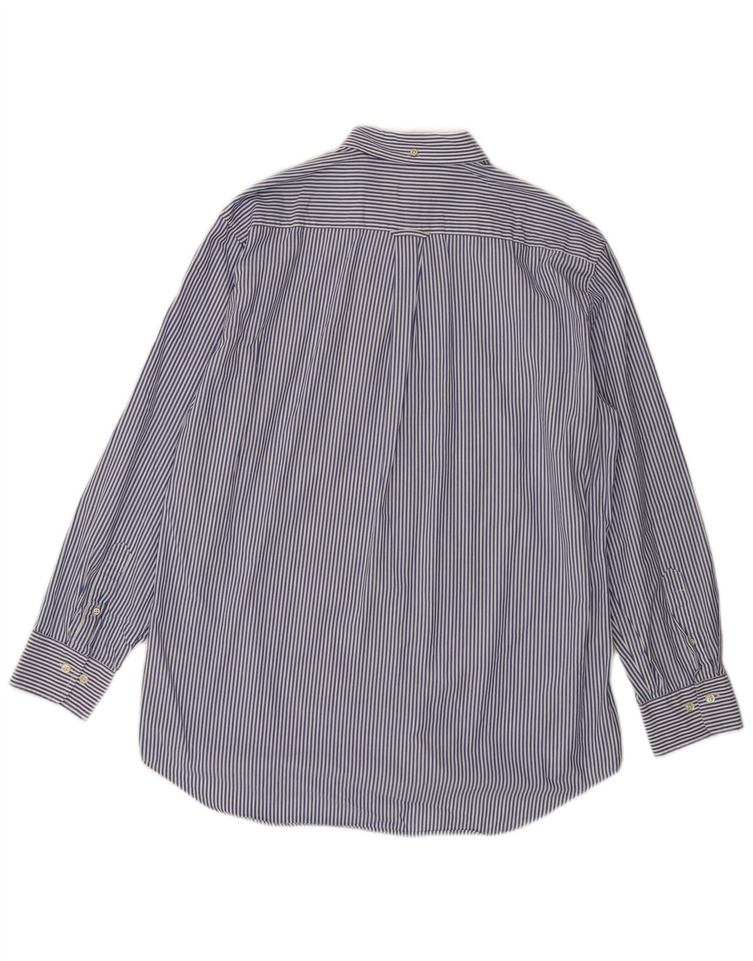 Gant Regular Shirt til mænd størrelse 41/42 16 1/2 Stor blå stribet bomuld