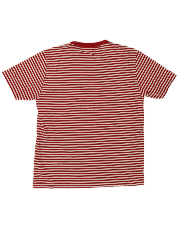 Marina Yachting Herre Slim Fit Grafisk T-shirt Top Medium rødstribet bomuld