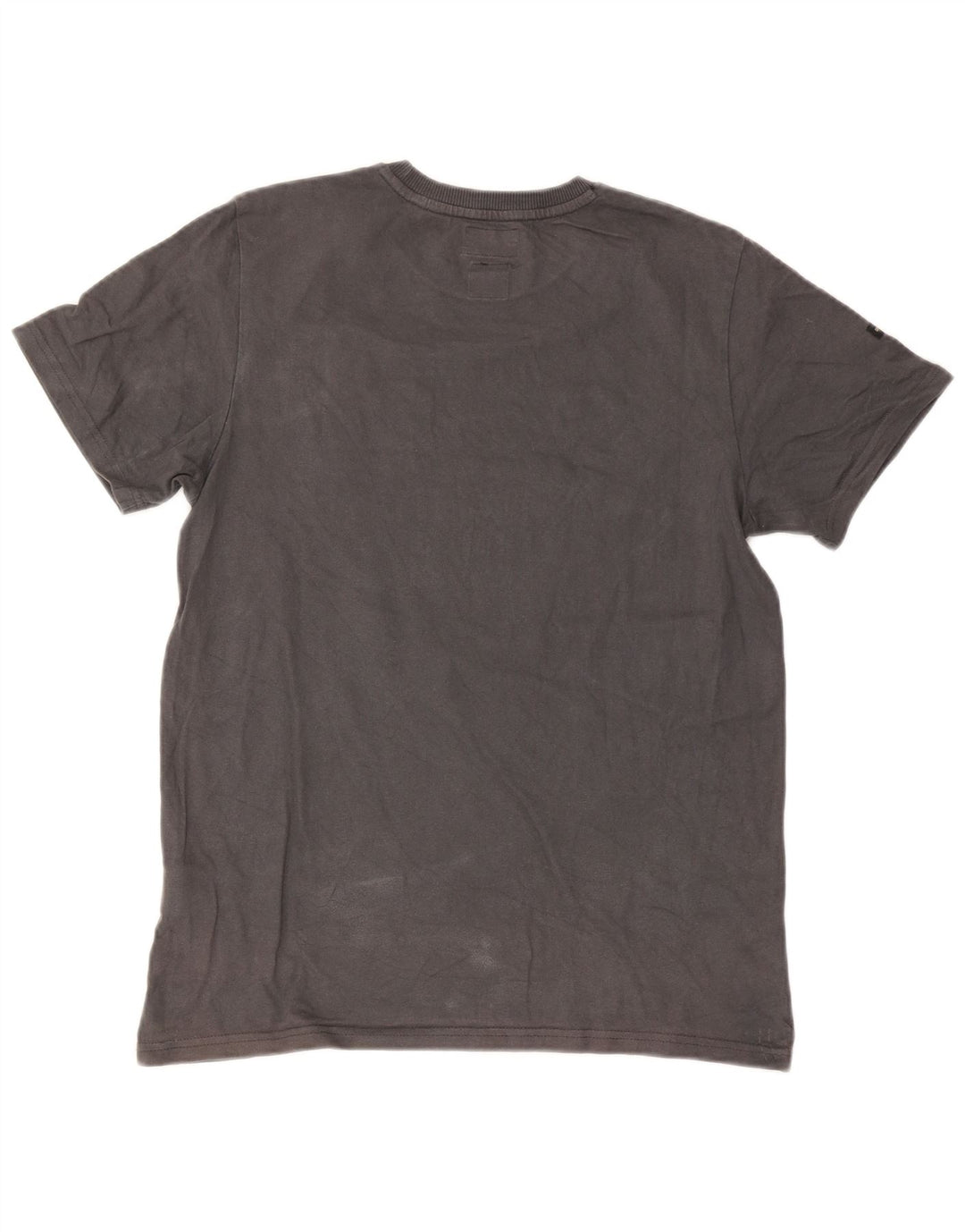 Superdry Herre Standard Grafisk T-Shirt Top Stor Grå Bomuld
