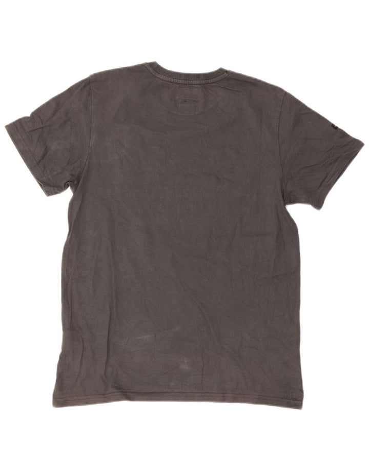 Superdry Herre Standard Grafisk T-Shirt Top Stor Grå Bomuld