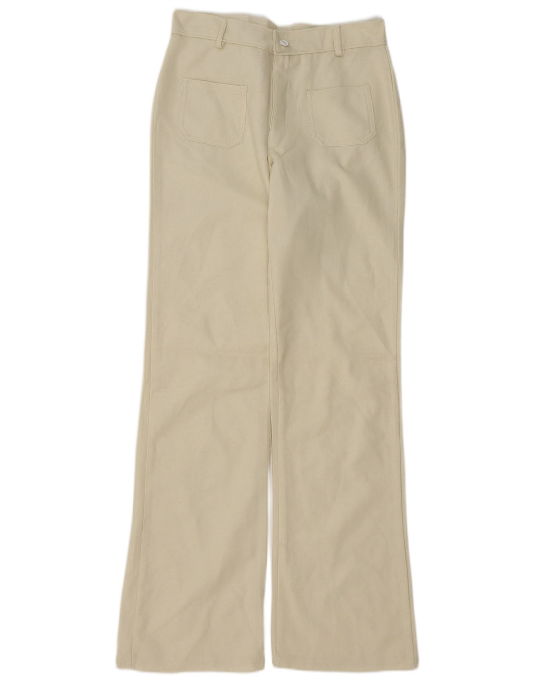 Vintage Dame Bootcut Casual Bukser W30 L34 Off White