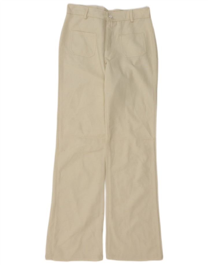 Vintage Dame Bootcut Casual Bukser W30 L34 Off White