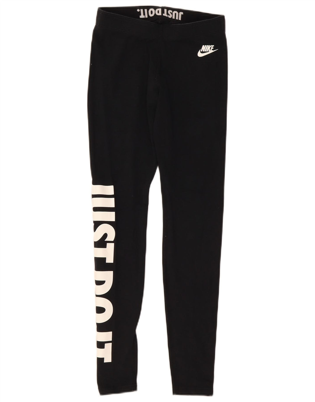 Nike Dame Grafiske Leggings UK 8 Small Black Bomuld