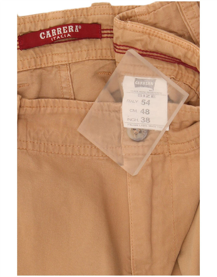 Carrera Herre Cargo Shorts W38 XL Beige Bomuld