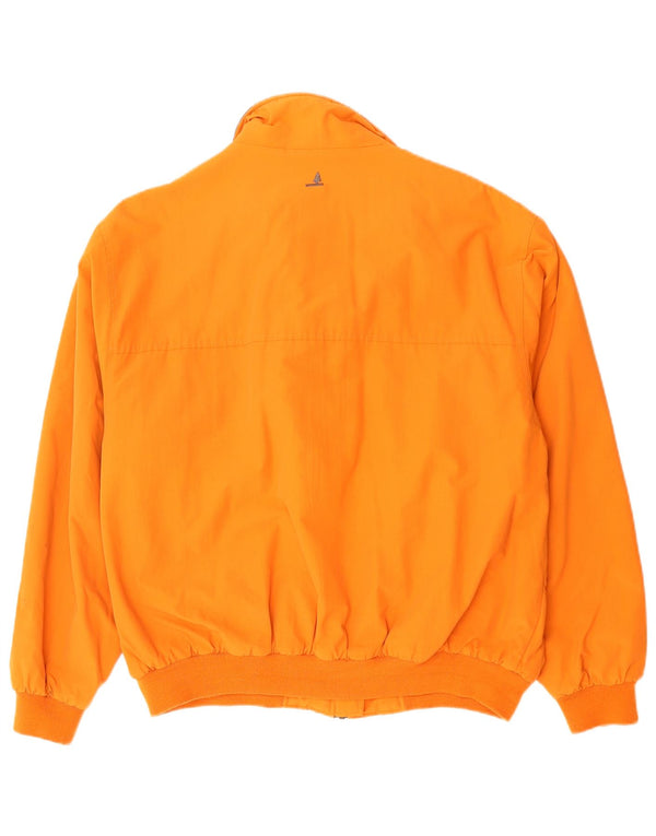 Best Company Mens Bomber Windbreaker Jacket UK 42 XL Orange Cotton
