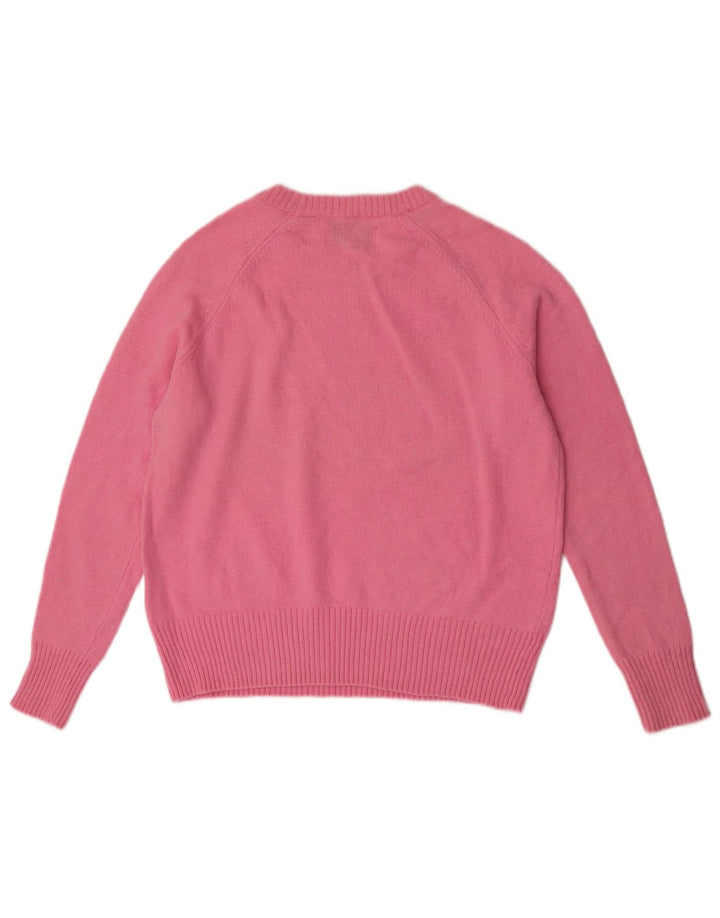 Superdry sweater med rund hals til kvinder UK 14 Medium Pink