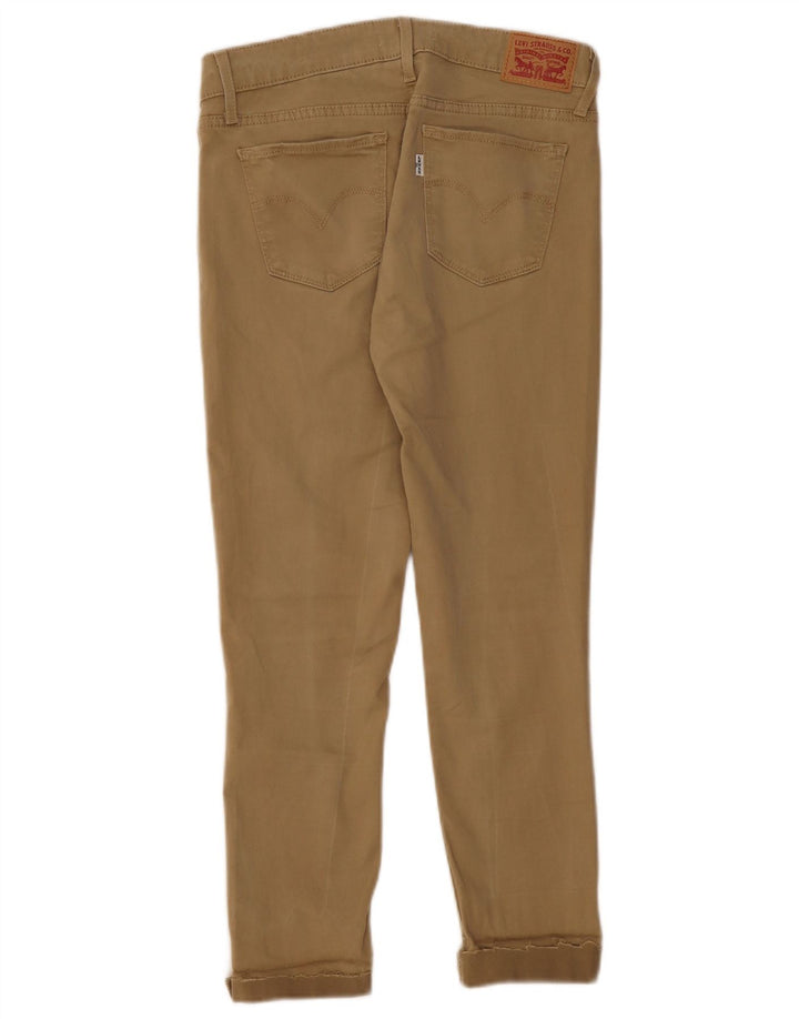 LEVI'S Dame 711 Skinny Casual Bukser W27 L24 Beige Bomuld