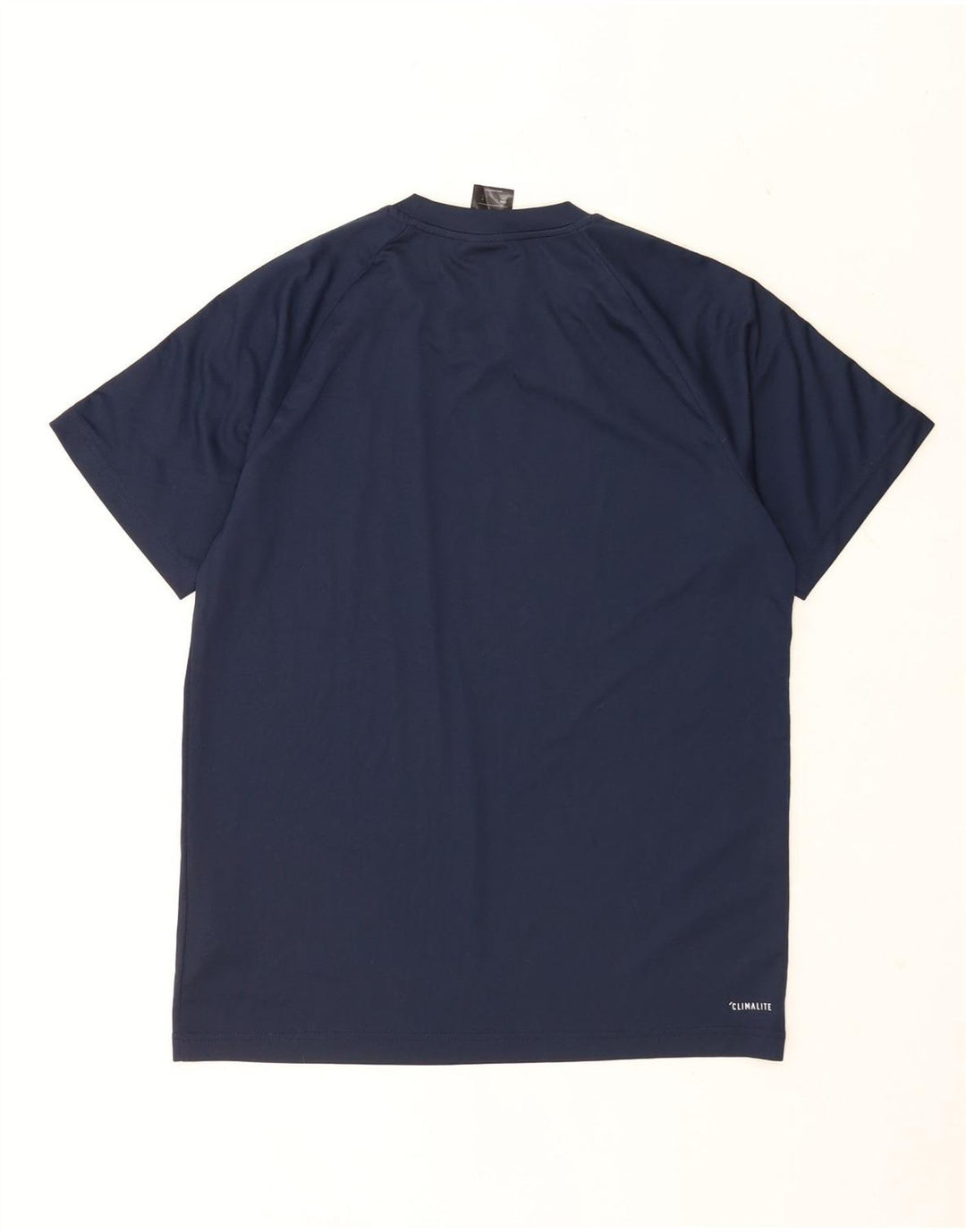 ADIDAS Herre Climalite T-Shirt Top Medium Marineblå Polyester