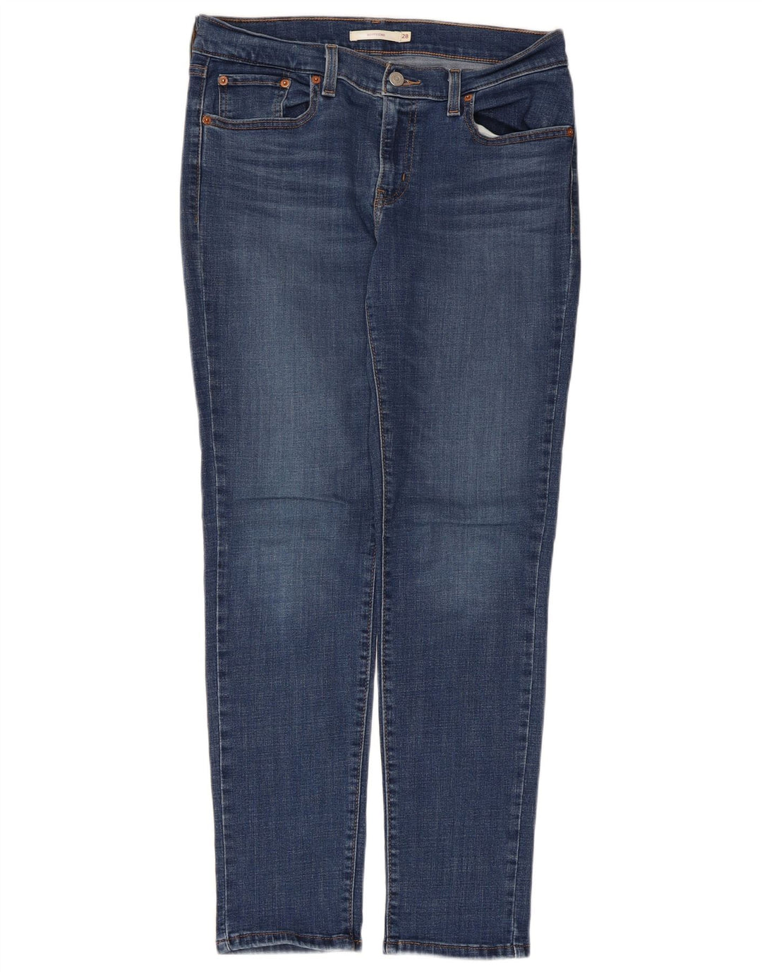 Levi's Womens Boyfriend Slim Jeans W28 L30 Blå Bomuld
