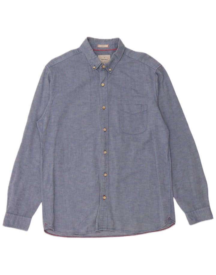 WHITE STUFF Herre Classic Fit skjorte Medium Blue Cotton