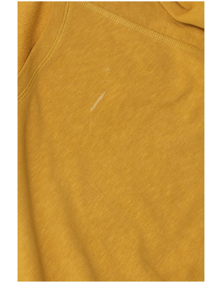 Woolrich Dame Oversized Top Langærmet UK 10 Lille Gul Bomuld