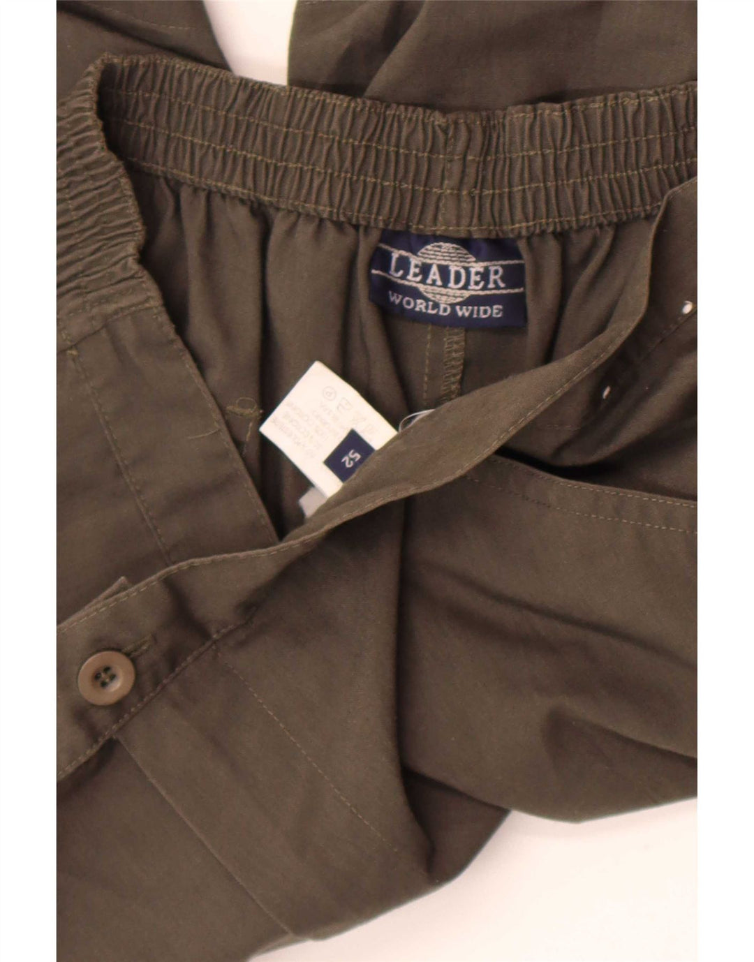 Leader Casual Shorts til mænd W34 Large Khaki Polyester