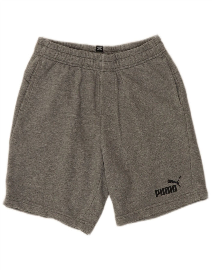 Puma Sportsshorts til drenge 13-14 år Grå Flecked Bomuld