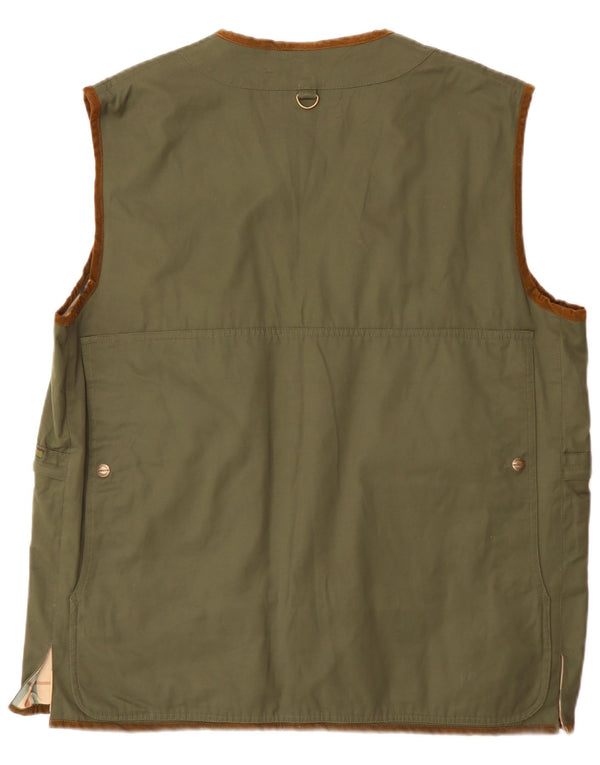 Univers Herre Utility Gilet UK 44 2XL Grøn Bomuld Classic