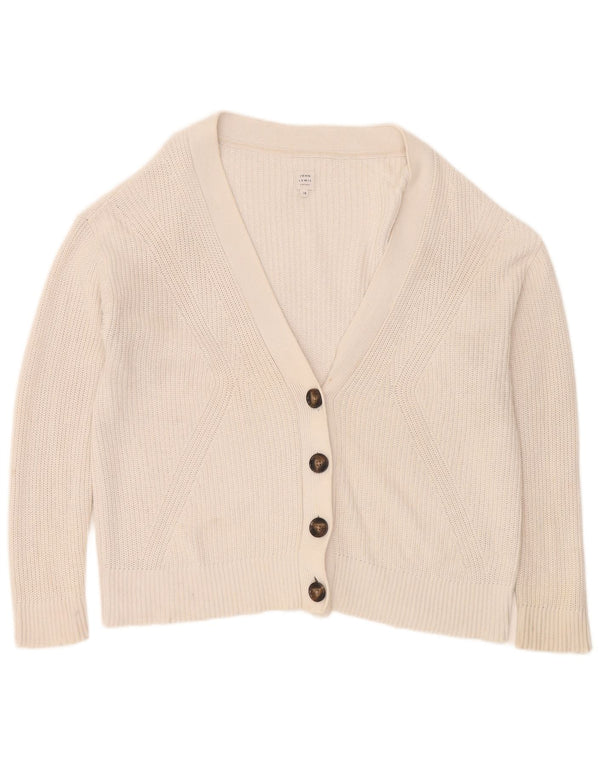 John Lewis Dame oversized cardigan sweater UK 16 Large Off White Bomuld