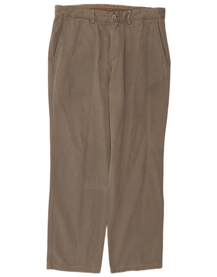 Avirex Lige Chinobukser til mænd W36 L29 Grå bomuld