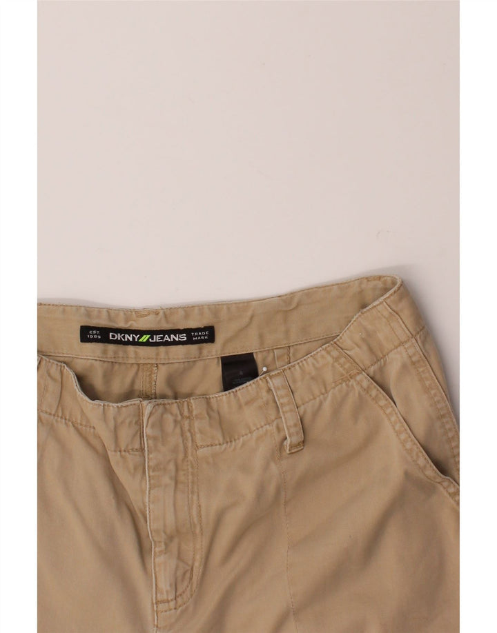 DKNY Womens Straight Cargo Trousers US 8 Medium W26 L25 Beige Cotton Vintage Dkny and Second-Hand Dkny from Messina Hembry 