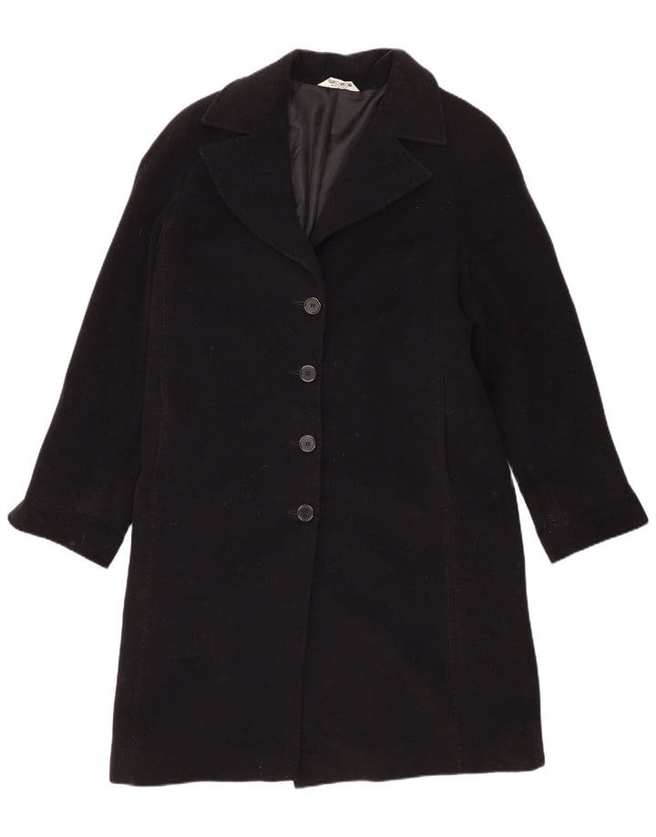 Franco Ancona Dame Overfrakke IT 46 Large Black Virgin Wool