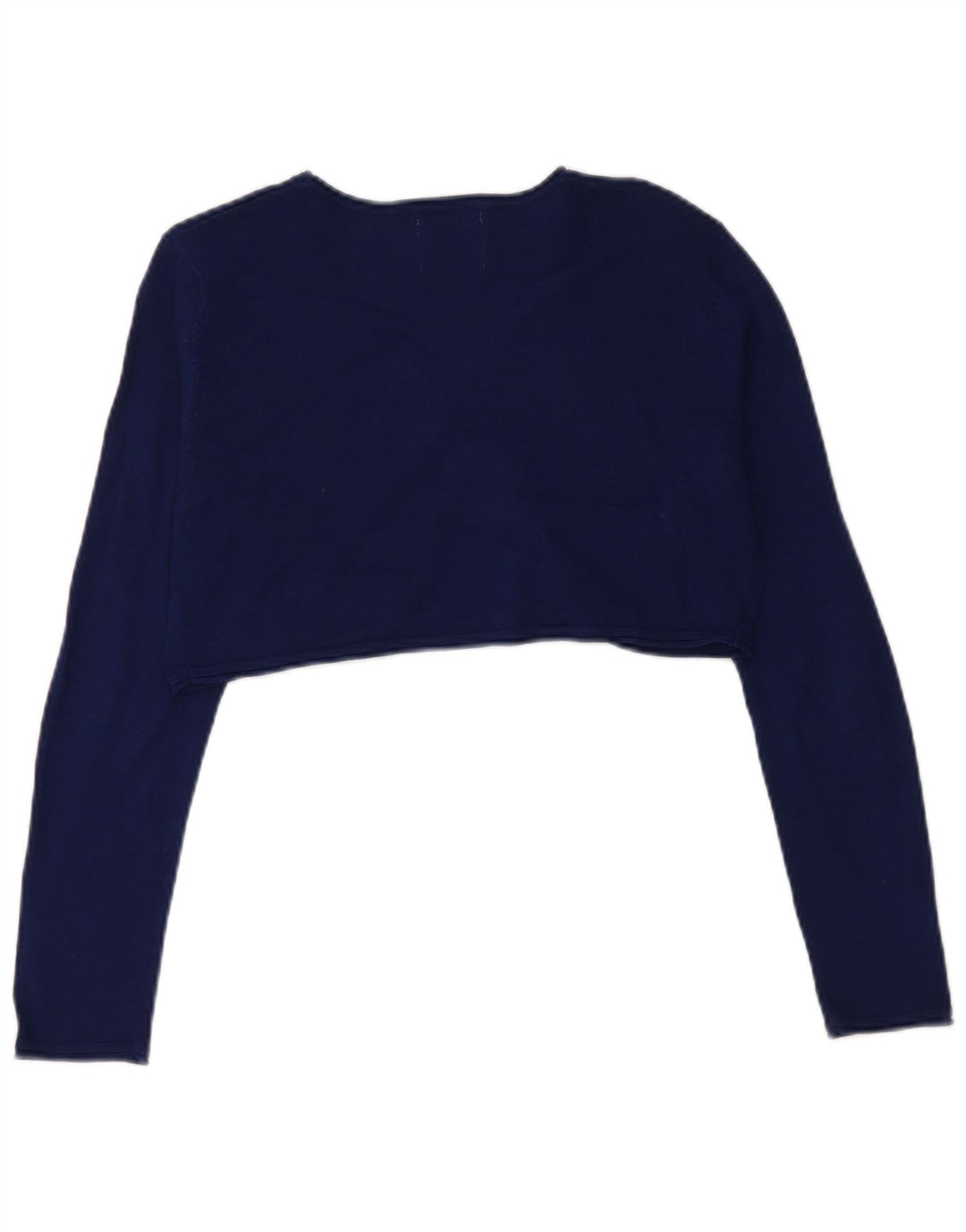 ZARA Girls Crop Cardigan Sweater 13-14 år Navy Blue Floral