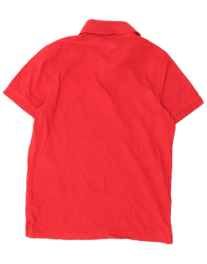 Tommy Hilfiger Herre Slim Fit Polo Shirt Medium Rød Bomuld