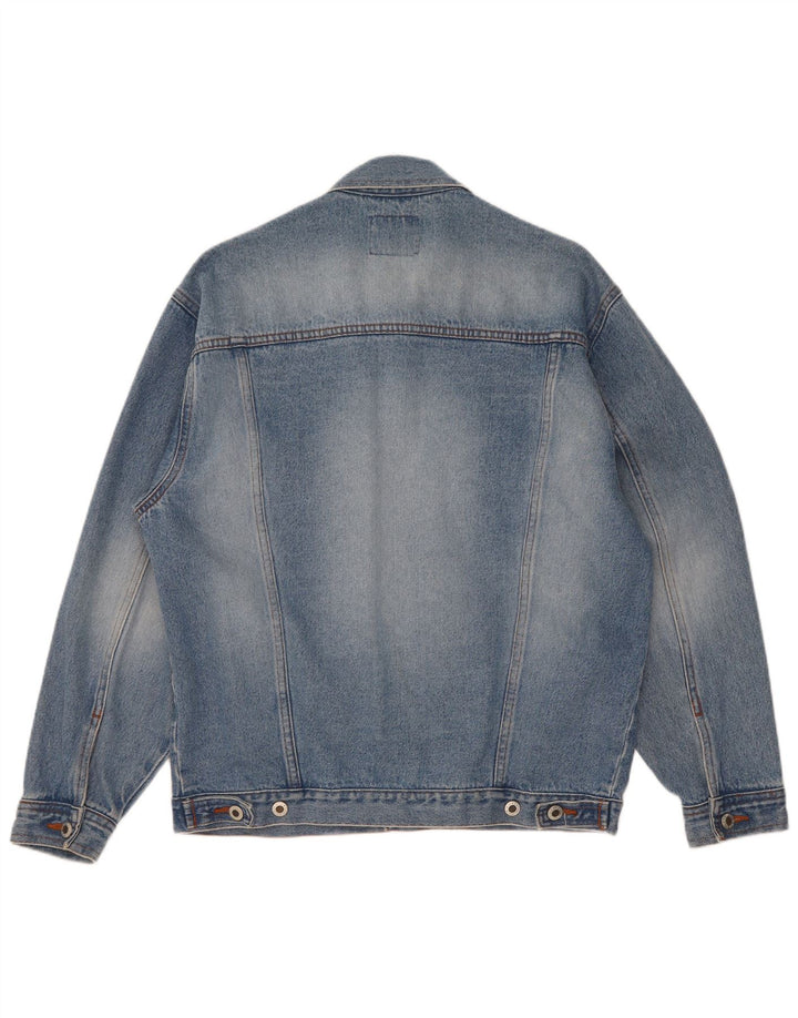Master Herre denimjakke UK 38 Medium Blue Cotton