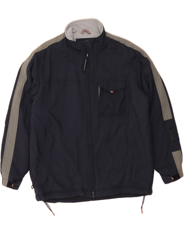 BEN SHERMAN Herre vindjakke UK 40 Large Navy Blue Colourblock