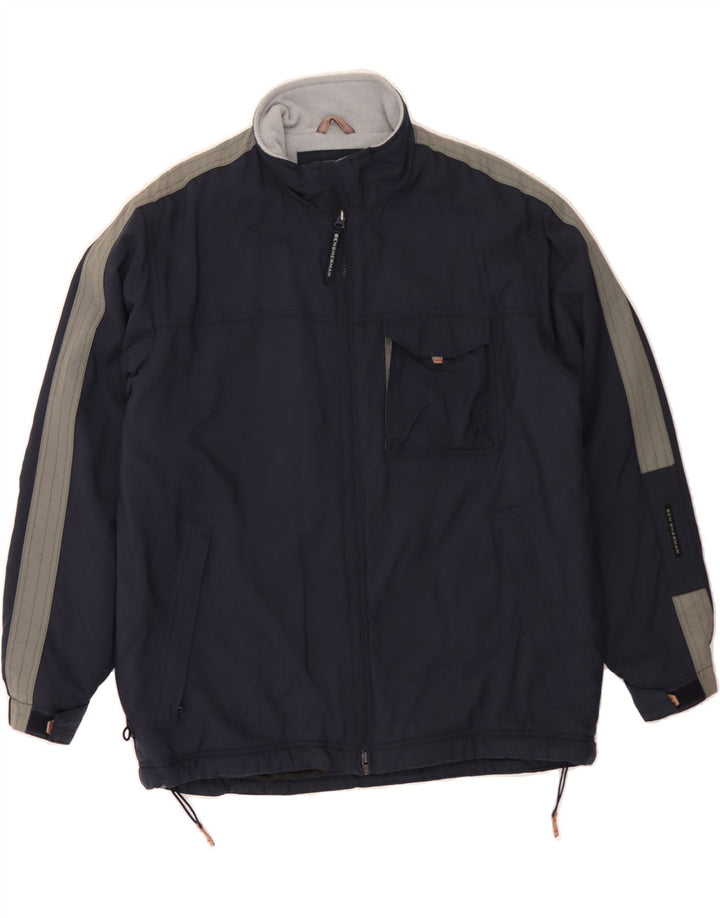BEN SHERMAN Herre vindjakke UK 40 Large Navy Blue Colourblock