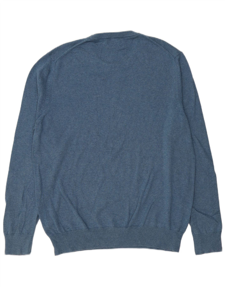 Marks & Spencer Herre sweater med rund hals XL blå bomuld