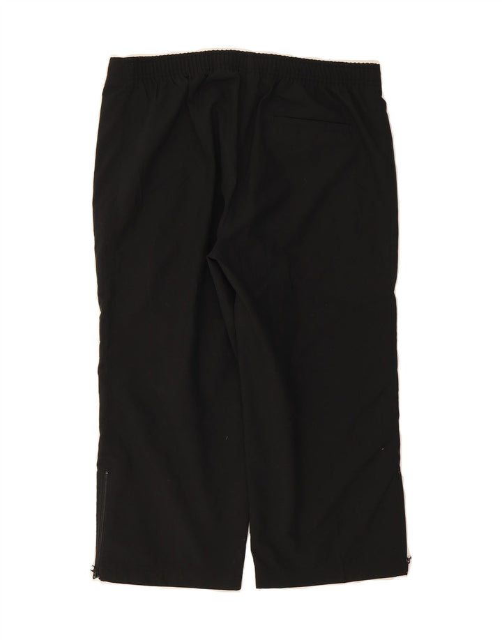 NIKE Womens Straight Capri Trousers UK 14/16 Large W33  Black Vintage Nike and Second-Hand Nike from Messina Hembry 