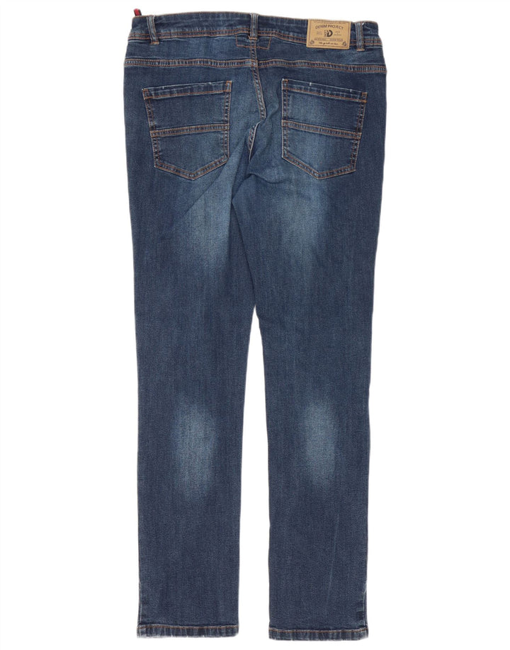 DACK'S Herre Slim Jeans IT 50 Large W34 L32 Blå Bomuld